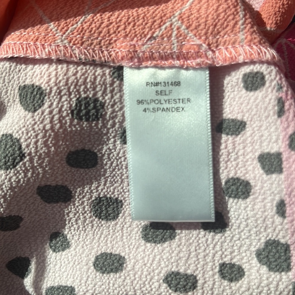 Fate Peasant Top Pink Patchwork Balloon Sleeve Bl… - image 5